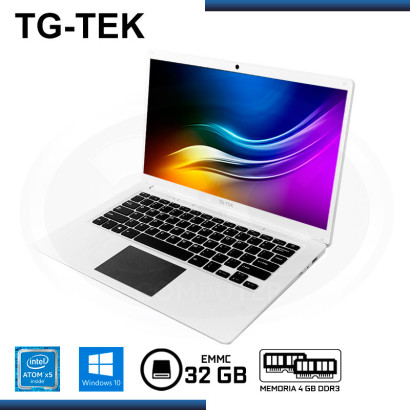 LAPTOP TG-TEK TGL1401-WH ATOM X5-Z8350 14.1"/4GB DDR3/EMMC 32GB/WIND 10 WHITE