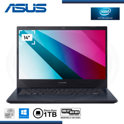 LAPTOP ASUS EXPERTBOOK P2451FA-EK1441R CI5-10210U 14"/ 8GB/1TB/WIN 10 PRO STAR BLACK (PN:90NX02N1-M26110)