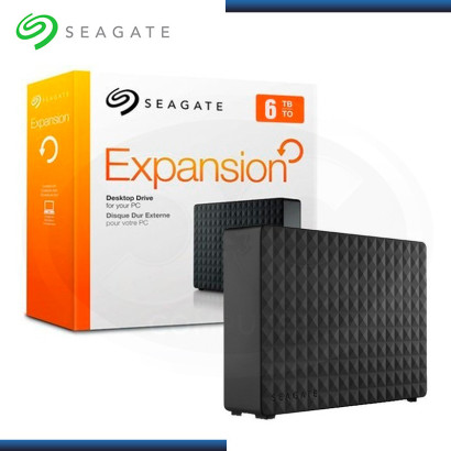 DISCO DURO 6TB EXTERNO SEAGATE EXPANSION BLACK 3.5" USB 3.0 (PN:STEB6000403)