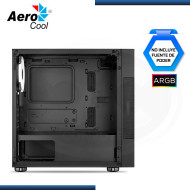 CASE AEROCOOL ATOMIC G-BK-V2 ARGB BLACK SIN FUENTE VIDRIO TEMPLADO USB 3.0 (PN:4710562757545)