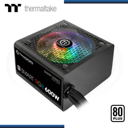 FUENTE THERMALTAKE SMART RGB 600W 80 PLUS WHITE (PN:PS-SPR-0600NHFAWU-1)