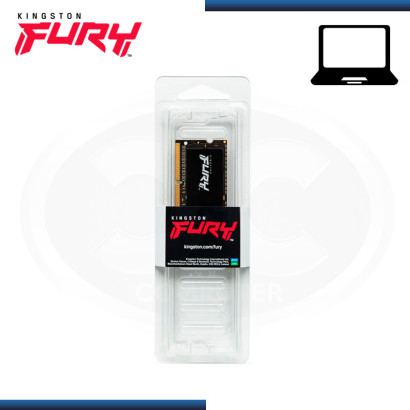 MEMORIA 8GB DDR4 KINGSTON FURY IMPACT SODIMM BUS 3200MHZ (PN:KF432S20IB/8)