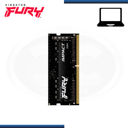 MEMORIA 8GB DDR4 KINGSTON FURY IMPACT SODIMM BUS 2666MHZ (PN:KF426S15IB/8)