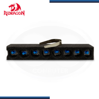 KIT REDRAGON 8 SWITCH BLUE TECLA MECANICO PARA REMPLAZAR O PERSONALIZAR (PN:MSB8)