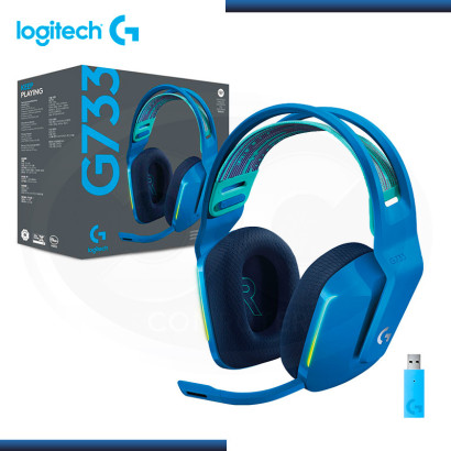 AUDIFONO LOGITECH G733 RGB CON MICROFONO LIGHTSPEED BLUE WIRELESS (PN:981-000942)