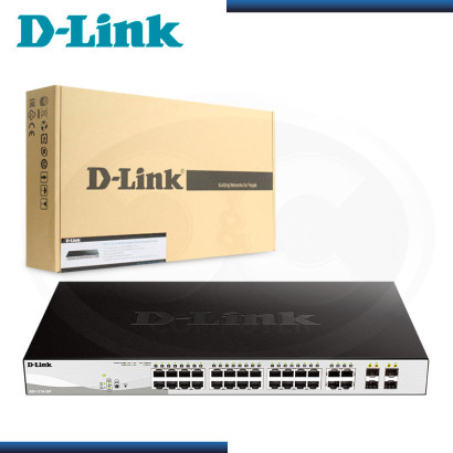 SWITCH D-LINK DGS-1210-28P GIGABIT 4 PUERTOS SFP 10/100/1000 Mbps