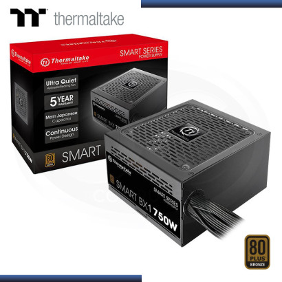 FUENTE THERMALTAKE SMART BX1 750W 80 PLUS BRONZE (PN:PS-SPD-0750NNFABU-1)
