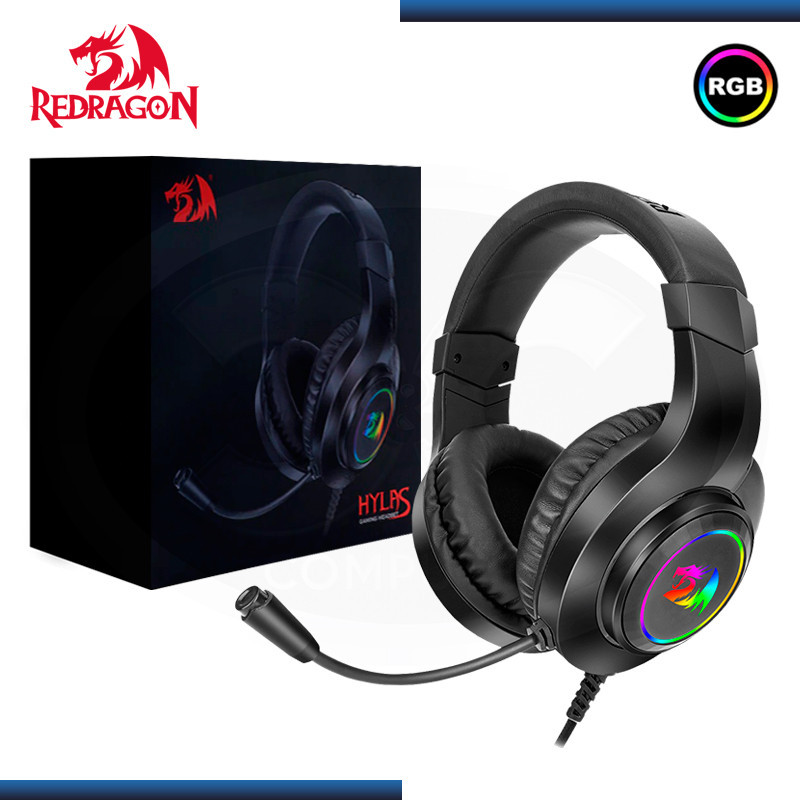 AUDIFONO GAMER REDRAGON HYLAS ( H260P-RGB ) RGB, USB, 3.5 MM