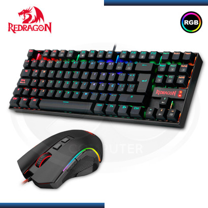 KIT REDRAGON TECLADO KUMARA ESPAÑOL + MOUSE GRIFFIN M607 (PN:K552RGB-BA-SP)
