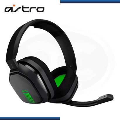 AUDIFONO ASTRO A10 BLACK GREEN CON MICROFONO COMPATIBLE PS4  XBOX ONE PC (PN:939-001510)