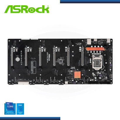 PLACA ASROCK H510 PRO BTC+ DDR4 LGA 1200 6 SLOTS PCIe 3.0x16 (PN:90-MXBGL0-A0UAYZ)