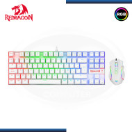 KIT REDRAGON TECLADO KUMARA WHITE + MOUSE GRIFFIN WHITE ESPAÑOL USB (PN:K552RGB-BA-W-SP WHITE)