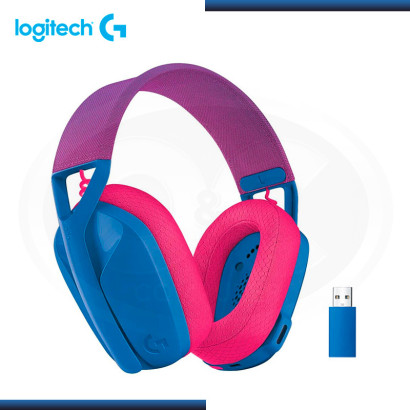 AUDIFONO LOGITECH G435 LIGHTSPEED WIRELESS BLUE PINK CON MICROFONO (PN:981-001061)