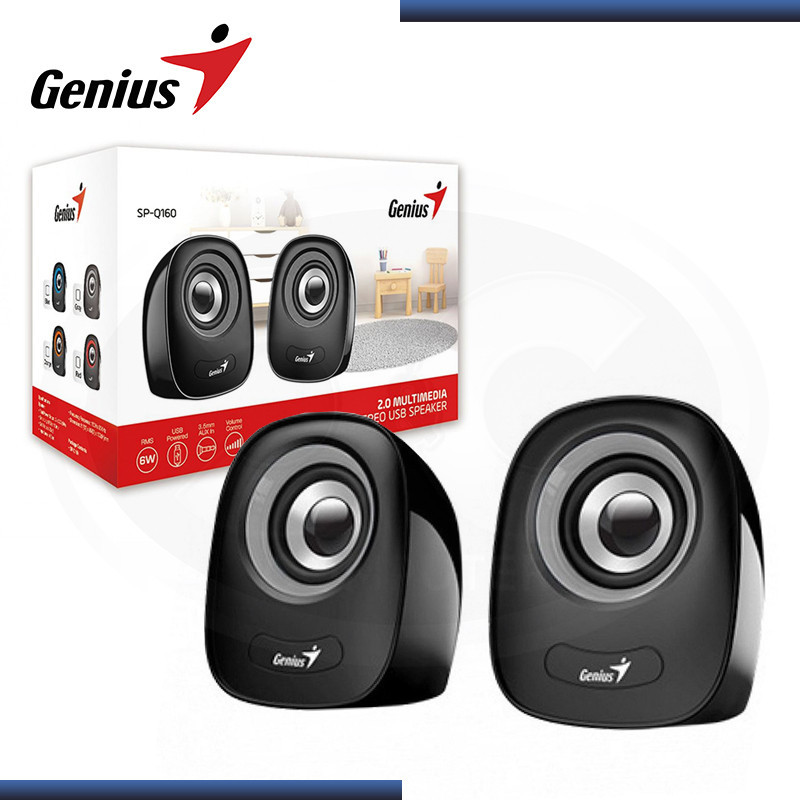 PARLANTE GENIUS SP-Q160 IRON GREY USB POWER 6W RMS (PN:31730027400)