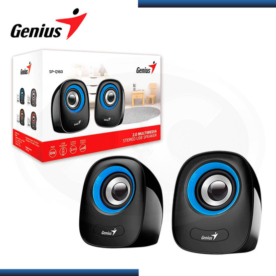 PARLANTE GENIUS SP-Q160 BLUE USB POWER 6W RMS (PN:31730027403)