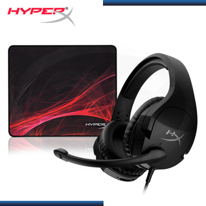 COMBO NAVIDEÑO C&C : AUDIFONO HYPERX CLOUD STINGER S CON MICROFONO 7.1 + PAD MOUSE HYPERX FURY S PRO GAMING SPEED EDITION LARGE