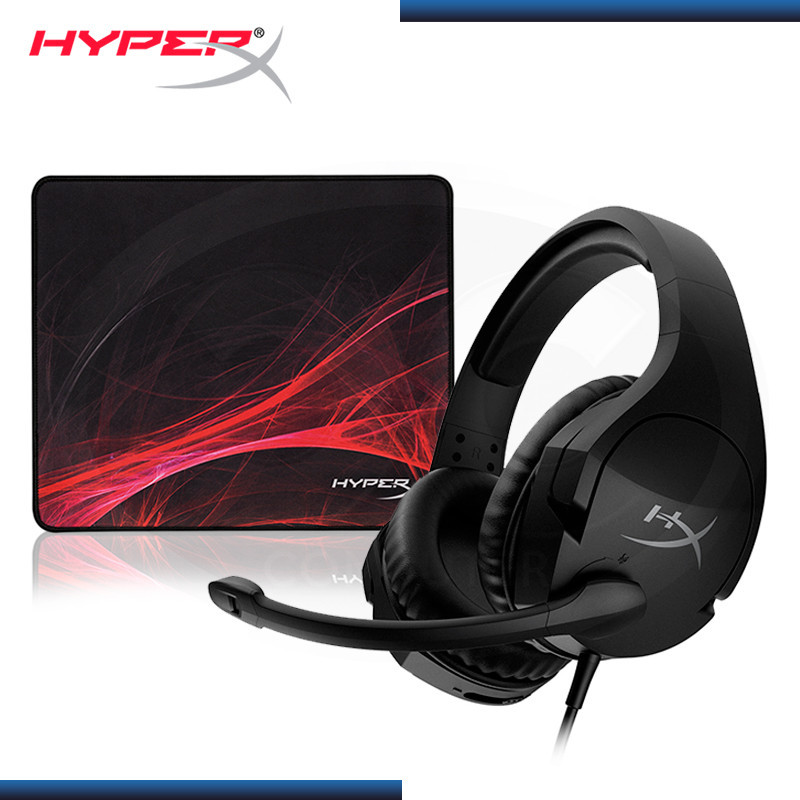 C&C COMBO SAN VALENTIN : AUDIFONO HYPERX CLOUD STINGER S + PAD MOUSE HYPERX FURY S PRO GAMING SPEED EDITION LARGE