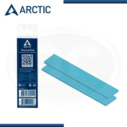 THERMAL PAD ARCTIC 120x20mmx1.5mm (Pack x 2 Unid.) (PN:ACTPD000014A)