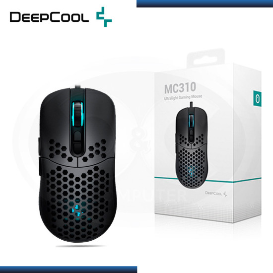 MOUSE DEEPCOOL MC310 RGB GAMING BLACK ULTRALIGHT USB (PN:R-MC310-BKCUNN-G)