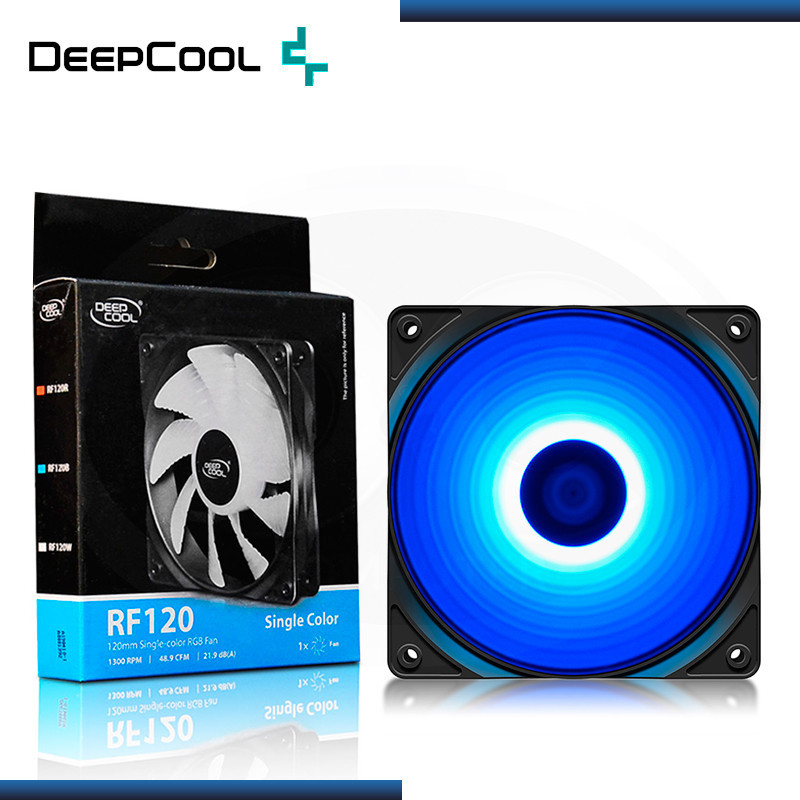 DEEPCOOL RF120B LED BLUE 120MM COOLER PARA CASE (PN:DP-FLED-RF120-BL)