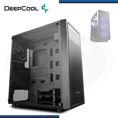 CASE DEEPCOOL E-SHIELD VIDRIO TEMPLADO SIN FUENTE BLACK USB 3.0/USB 2.0 (PN:DP-ATX-ESHIELD)