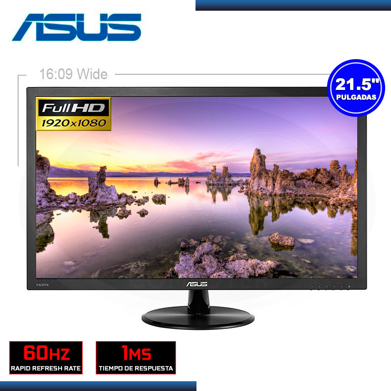 Monitor 22 Pulgadas Gamer Full Hd 1080P Asus Vp228he Tn Fhd 60Hz 22 Pulgadas