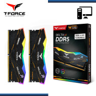 MEMORIA 32GB (2X16GB) DDR5 T-FORCE DELTA TUF GAMING RGB BLACK BUS 5200MHZ (PN:FF5D532G5200HC40CDC01)