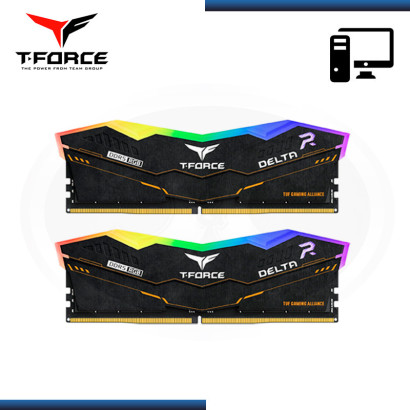 MEMORIA 32GB (2X16GB) DDR5 T-FORCE DELTA TUF GAMING RGB BLACK BUS 5200MHZ (PN:FF5D532G5200HC40CDC01)