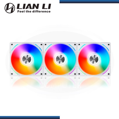 LIAN LI UNI FAN AL120 ARGB WHITE 120mm 3 EN 1 COOLER PARA CASE (PN:UF-AL120-3W)