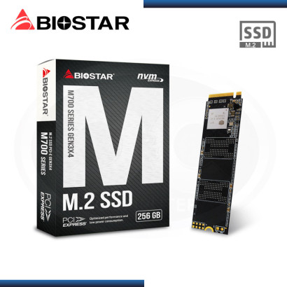 SSD 256GB BIOSTAR M700 M.2 NVMe M.2 2280 (PN:SI216PME36-PM1B8-BS2)