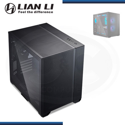 CASE LIAN LI DYNAMIC 011 AIR MINI BLACK SIN FUENTE VIDRIO TEMPLADO USB 3.1/USB 3.0 (PN:011AMX)