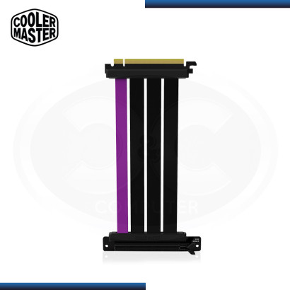 COOLER MASTER RISER CABLE PCIE 4.0 X16 - 300MM BLACK PURPLE (PN:MCA-U000C-KPCI40-300)