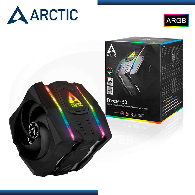 ARCTIC FREEZER 50 ARGB REFRIGERACION AIRE AMD/INTEL (PN:ACFRE00065A)