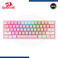 TECLADO REDRAGON FIZZ PRO K616-RGB-PW PINK WHITE WIRELESS MECANICO INGLES