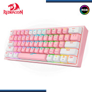 TECLADO REDRAGON FIZZ PRO K616-RGB-PW PINK WHITE WIRELESS MECANICO INGLES