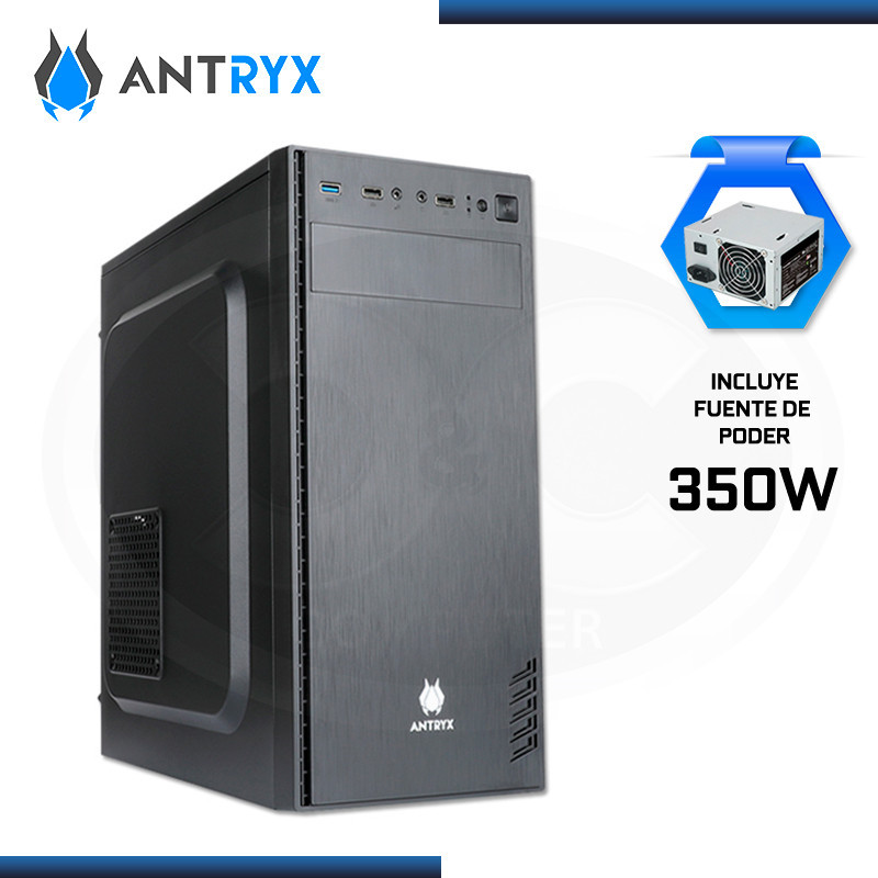 CASE ANTRYX ELEGANT 620 CON FUENTE 350W USB 3.0/USB 2.0 (PN:AC-E620-350CP)