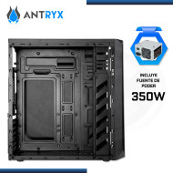 CASE ANTRYX ELEGANT 620 CON FUENTE 350W USB 3.0/USB 2.0 (PN:AC-E620-350CP)