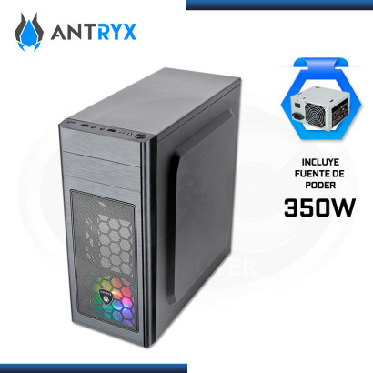 CASE ANTRYX ELEGANT 680 CON FUENTE 350W PANEL TRANSPARENTE USB 3.0/USB 2.0 (PN:AC-E680P-350CP)