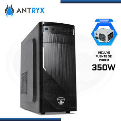 CASE ANTRYX ELEGANT PRO EP-260 CON FUENTE 350W ATX USB 3.0/USB 2.0 (PN:AC-EP260-N2)