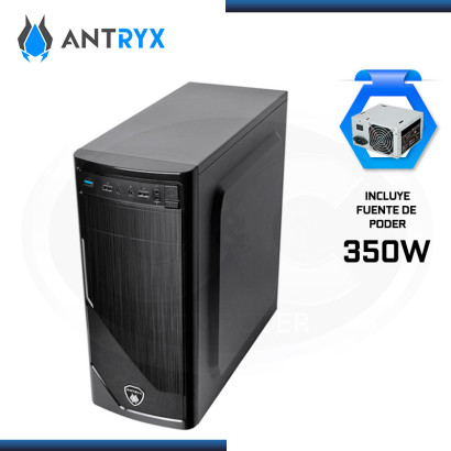 CASE ANTRYX ELEGANT PRO EP-260 CON FUENTE 350W ATX USB 3.0/USB 2.0 (PN:AC-EP260-N2)