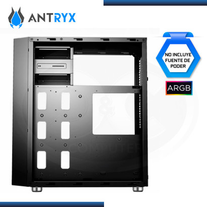 CASE ANTRYX FX PHANTOM ARGB SIN FUENTE VIDRIO TEMPLADO USB3.0/USB 2.0 (PN:AC-FX560K-T3DR)
