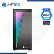 CASE ANTRYX RX 450 BLACK ARGB SIN FUENTE VIDRIO TEMPLADO USB 3.0/USB 2.0 (PN:AC-RX450K)