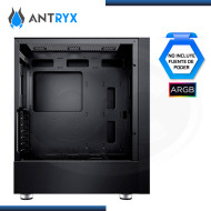 CASE ANTRYX RX 450 BLACK ARGB SIN FUENTE VIDRIO TEMPLADO USB 3.0/USB 2.0 (PN:AC-RX450K)