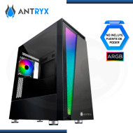 CASE ANTRYX RX 450 BLACK ARGB SIN FUENTE VIDRIO TEMPLADO USB 3.0/USB 2.0 (PN:AC-RX450K)