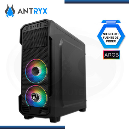 CASE ANTRYX RX 350 ARGB SIN FUENTE VIDRIO TEMPLADO USB 3.0/USB 2.0 (PN:AC-RX-350K-ARGB)