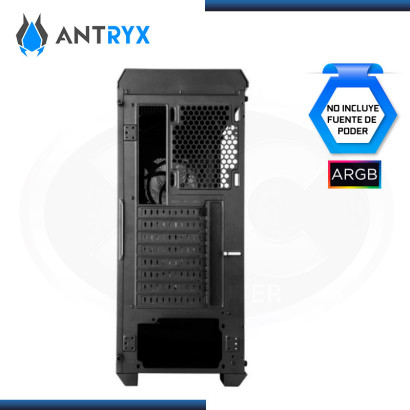 CASE ANTRYX FX SENTRY SE ARGB SIN FUENTE VIDRIO TEMPLADO USB 3.0/USB 2.0 (PN:AC-FX260SEK-T3DR)