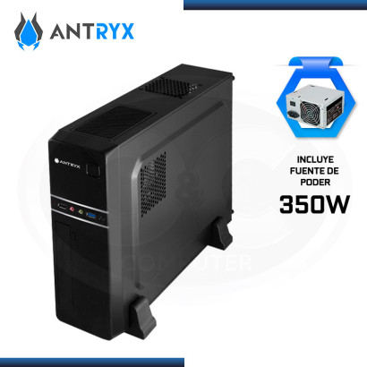 CASE ANTRYX XS-110 MICRO SLIM XTREME BLACK CON FUENTE 350W USB 3.0/USB 2.0