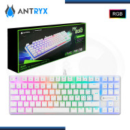 TECLADO ANTRYX MK830 WHITE TKL MECANICO SWITCH RED (PN:AMK-CS830WRE-SP)