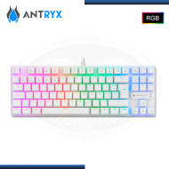 TECLADO ANTRYX MK830 WHITE TKL MECANICO SWITCH RED (PN:AMK-CS830WRE-SP)