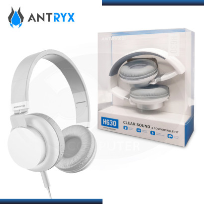 AURICULARES ANTRYX H630 WHITE CON MICROFONO (PN:ADS-H630W)